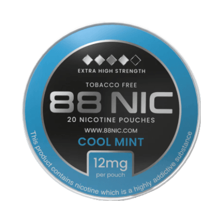88 nic nicotine pouches cool mint flavor in full view