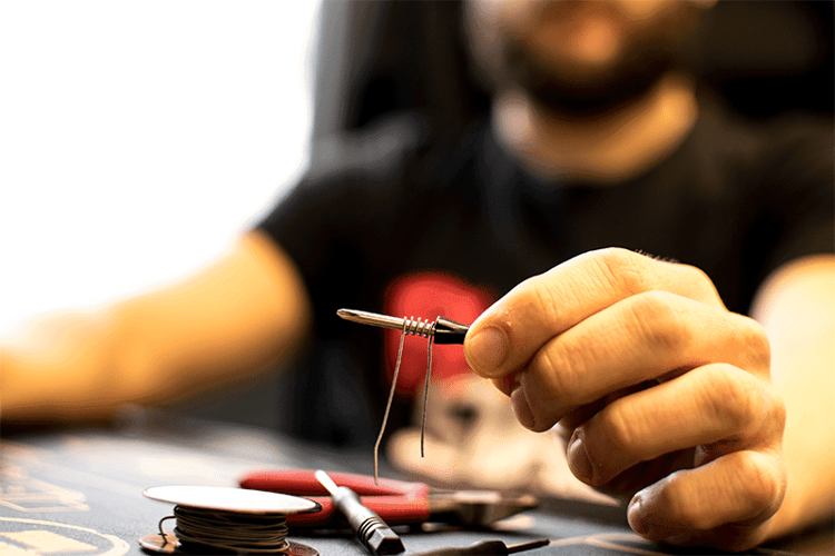 man-builds-coil