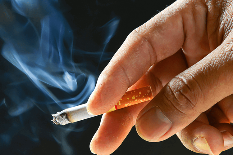 Nicotine-in-a-cigarette