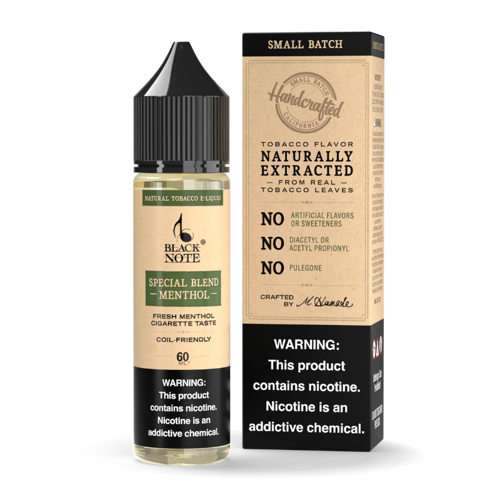 black note special blend menthol