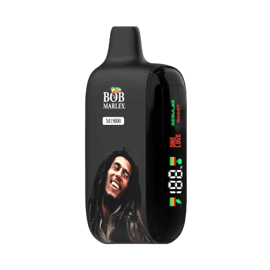bob marley m15000 zero nicotine disposable vape in full view