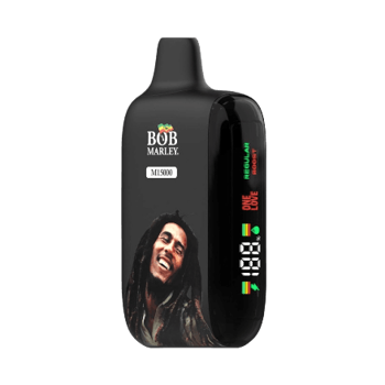 bob marley m15000 zero nicotine disposable vape in full view