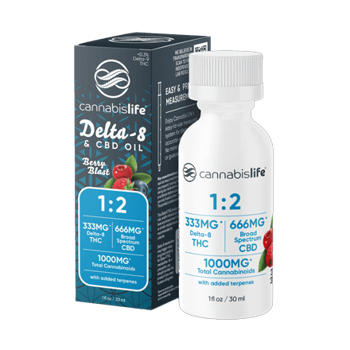 Cannabis Life 1:2 Delta-8/CBD Oil