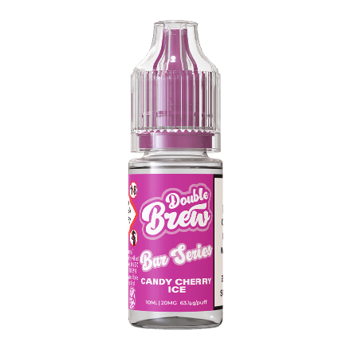 double brew bar e-liquid candy cherry ice flavor in full view