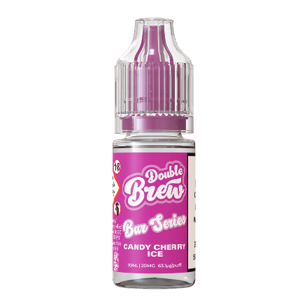 double brew bar e-liquid candy cherry ice flavor in full view