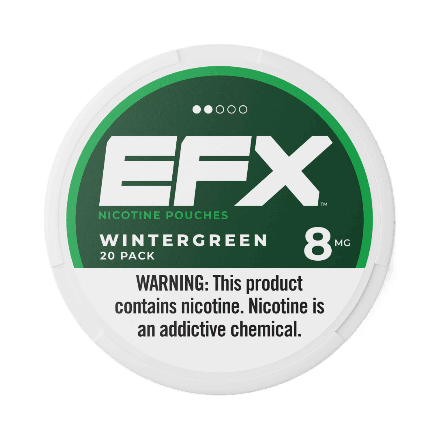 efx nicotine pouches wintergreen flavor