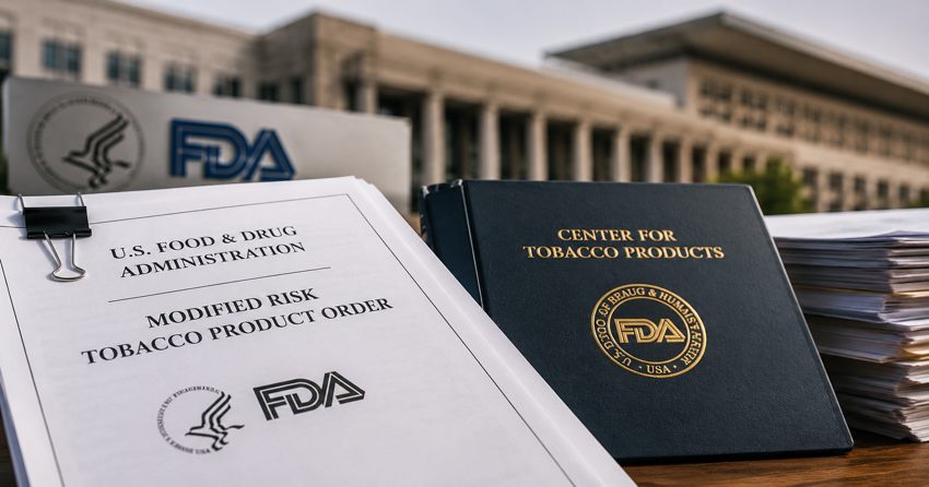 FDA regulatory documents on a desk in an official setting