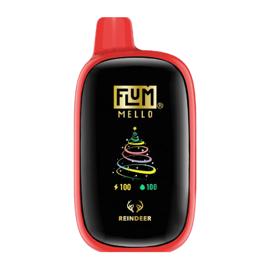 flum mello christmas edition disposable vape in full view
