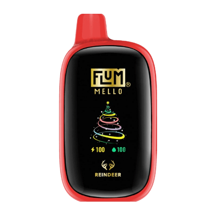 flum mello christmas edition disposable vape in full view