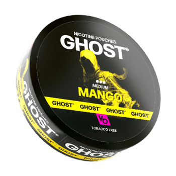 ghost nic pouches full view mango flavor