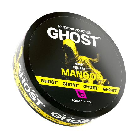ghost nic pouches full view mango flavor