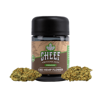 Gorilla Glue cbd hemp flower in a jar
