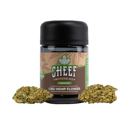 Gorilla Glue cbd hemp flower in a jar