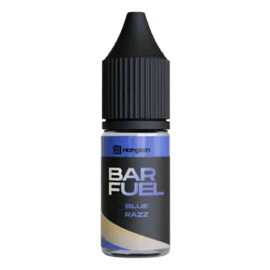 full view of hangsen bar fuel e-liquid blue razz flavor