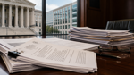 Federal court complaint and FDA enforcement guidance on a courthouse desk