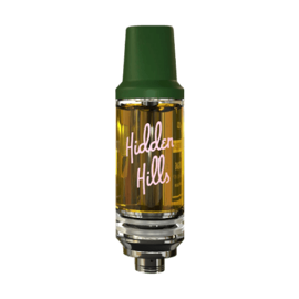 hidden hills live shatter hhc cartridge in full view