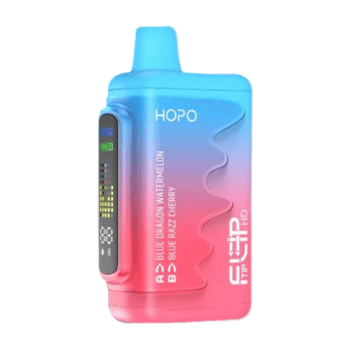 hopo fliptip hd 16000 disposable vape in full view