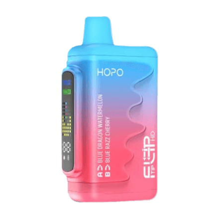 hopo fliptip hd 16000 disposable vape in full view