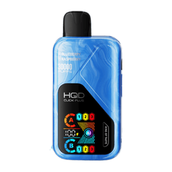 hqd click plus 30000 disposable vape in full view