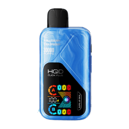hqd click plus 30000 disposable vape in full view