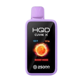 hqd cuvie x 25000 disposable vape in full view