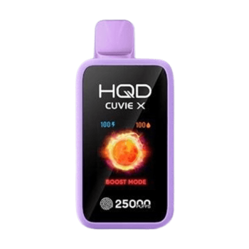 hqd cuvie x 25000 disposable vape in full view
