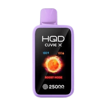 hqd cuvie x 25000 disposable vape in full view