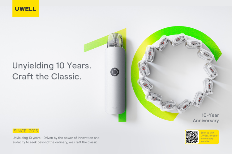 Image for Interview: UWELL 10-Year Anniversary–Innovation, Milestones, and the Release of the CALIBURN G4 Classic