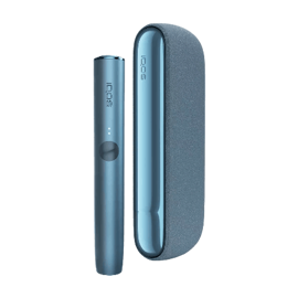 iqos iluma kit full view in blue color