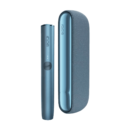iqos iluma kit full view in blue color