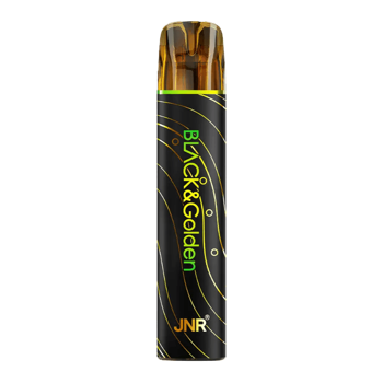 jnr black and golden vape in full view