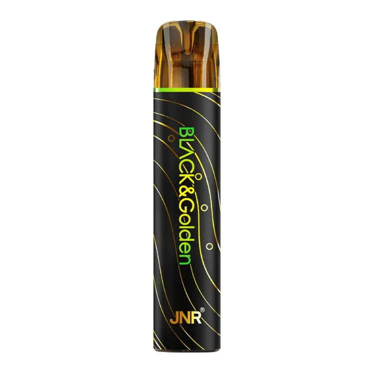 jnr black and golden vape in full view