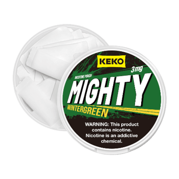 keko mighty nicotine pouches in full view