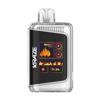 kraze hd mega disposable vape in full view