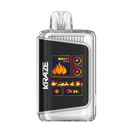 kraze hd mega disposable vape in full view
