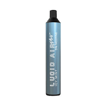 lucid air plus zero nicotine disposable vape in full view
