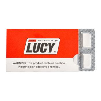 lucy nicotine gum in full view