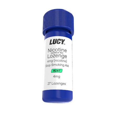lucy nicotine lozenges in full view