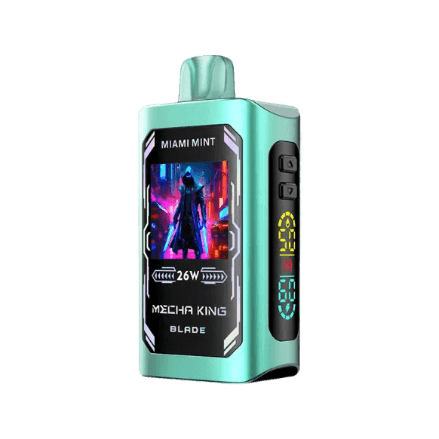 mecha king blade 25k disposable vape in full view