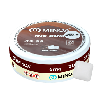minoa nicotine gum in full view