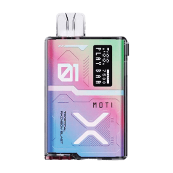 moti play bar 7500 disposable vape in full view