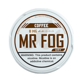 mr fog dry nicotine pouches coffee flavor