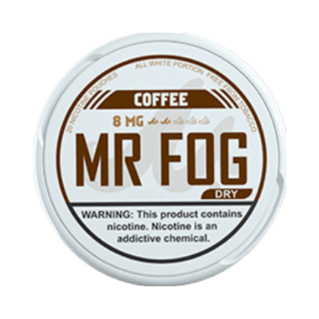 mr fog dry nicotine pouches coffee flavor