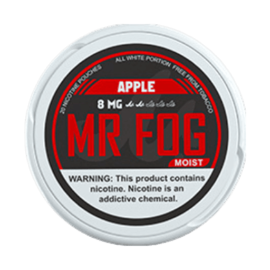 mr fog moist nicotine pouches in full view