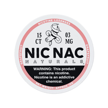 nic nac nicotine lozenges in full view