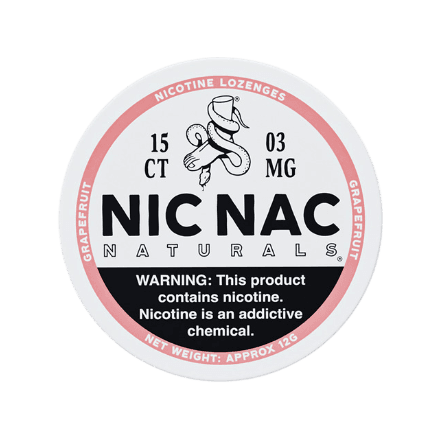 nic nac nicotine lozenges in full view