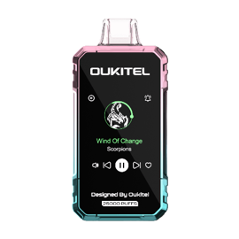 full view of oukitel mega disposable vape