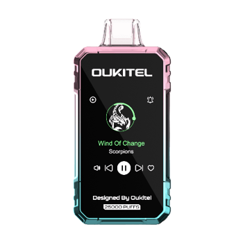 full view of oukitel mega disposable vape