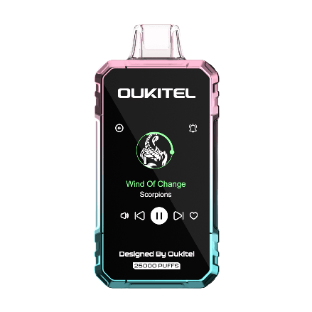 full view of oukitel mega disposable vape