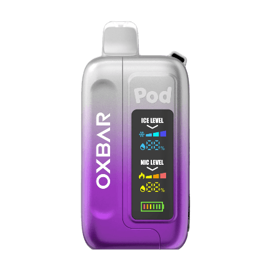 oxbar ice nic control 35k disposable vape in full view